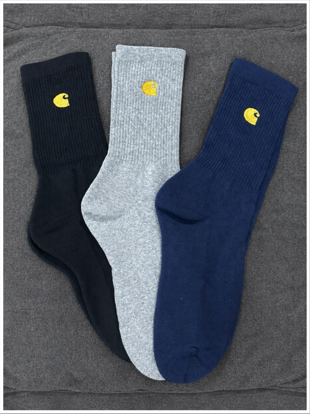 Carhartt 3-Pair Bundle Daily Unisex Crew Socks NWT ~ OS ~ Item #V50